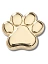 Crocs Джиббитс GOLD DOG PAW [жёлтый]