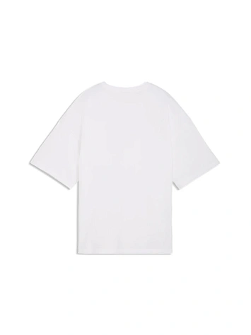 Puma Футболка женская ESS GRAPHICS LEO LUXE BEDAZZLED OVERSIZED TEE