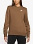 Nike Джемпер женский NSW CLUB FLC CREW STD [коричневый]