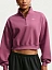 Nike Джемпер женский W NK STDO FLC MW OS CROP QZ [розовый]