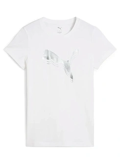 Puma Футболка женская ESS METALLIC PUMA LOGO TEE