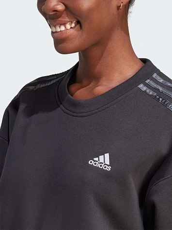 Adidas Платье женское FLORAL GRAPHIC 3-STRIPES FLEECE DRESS