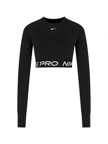 Nike Топ с длинным рукавом женский PRO DF 365 CROP LS