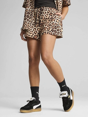 Puma Шорты женские LEO LUXE A-LINE AOP SHORTS 3 WV