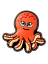 Crocs Джиббитс OCTOPUS [красный]