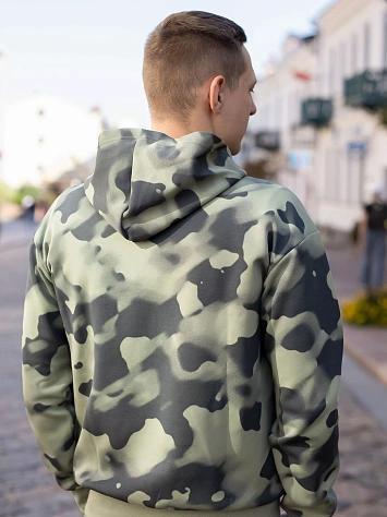 Adidas Джемпер мужской M FI BOS HD AOP