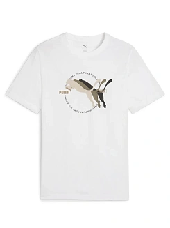 Puma Футболка мужская GRAPHICS MULTIPLE PUMA LOGO TEE