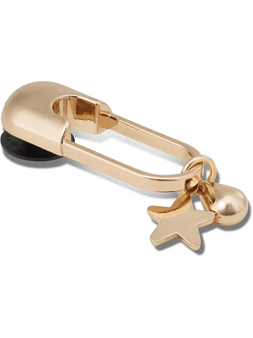 Crocs Джиббитс GOLD META SAFETY PIN