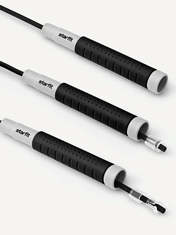 Starfit Скакалка c силиконовыми ручками, 3м.