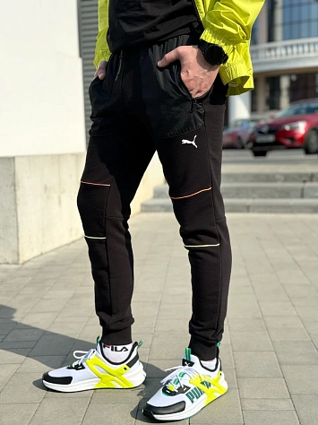 Puma Брюки мужские PL SWEAT PANTS PUMA BLACK