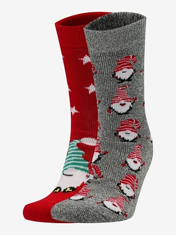 Columbia Носки CHRISTMAS GNOMES THERMAL CREW BRUSHED 2PK GIFT BOX (2 пары)