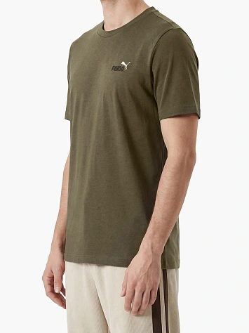 Puma Футболка мужская ESS 2 COLOR SMALL NO. 1 LOGO TEE