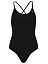 Puma Купальник совмещённый женский SWIM WOMEN V-NECK CROSSBACK SWIMSUI [чёрный]