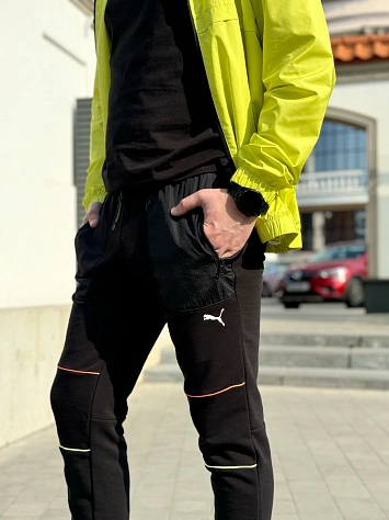 Puma Брюки мужские PL SWEAT PANTS PUMA BLACK