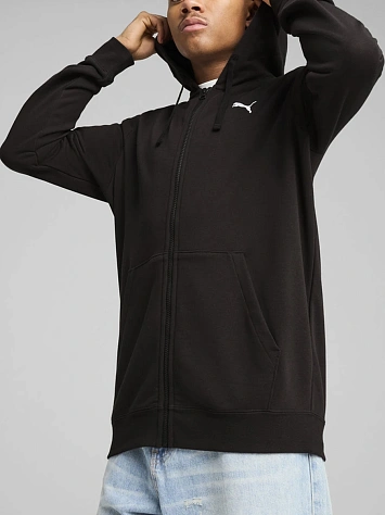Puma Джемпер мужской ESS SMALL PUMA LOGO FULL-ZIP HOODIE TR