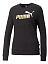 Puma Джемпер женский ESS+ METALLIC LOGO CREW TR [чёрный]