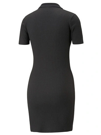 Puma Платье женское CLASSICS RIBBED V-COLLAR DRESS